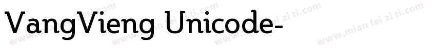VangVieng Unicode字体转换